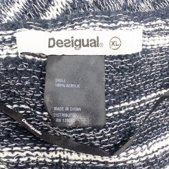 Desigual  Patricia Lightweight Floral Embroidered Cardigan Sweater Women's XL - Picture 7 of 8